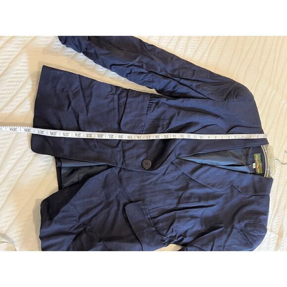 Outback Red Navy Blazer one button bias cut - Picture 6 of 7